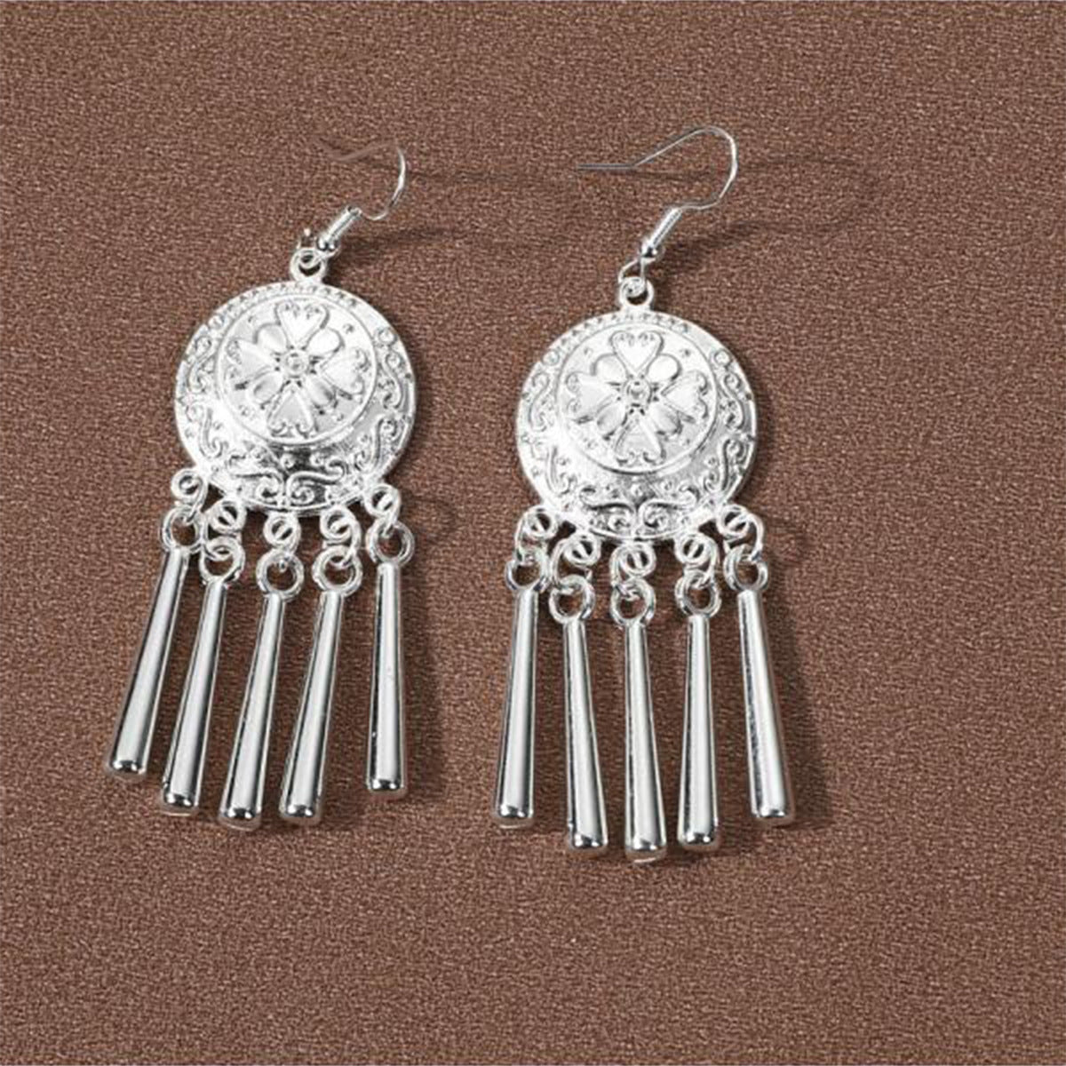 Minority Style Miao Sier Tassel Retro Personality Yunnan Summer Earrings