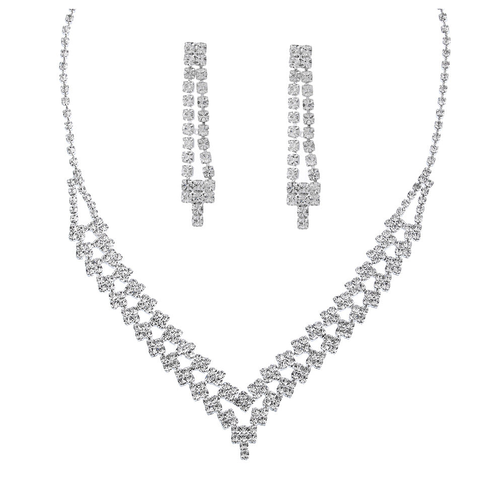 Classic Stylish Bridal Three-piece Fashion Tassel Necklaces
