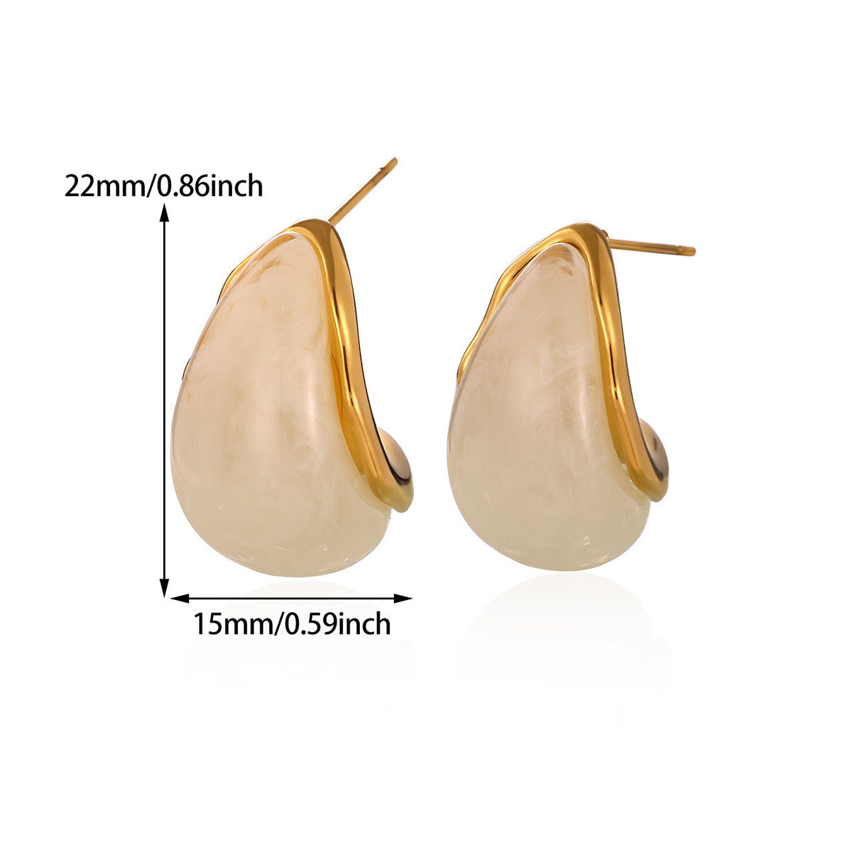 Women's Coffee Color For Light Luxury Temperament High Sense Earrings
