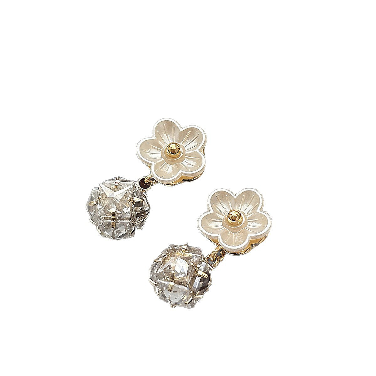 Women's Flower Light Luxury Zircon High-grade Versatile Earrings
