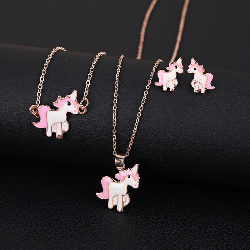 Dripping Oil Cartoon Unicorn Sweet Cute Bracelets