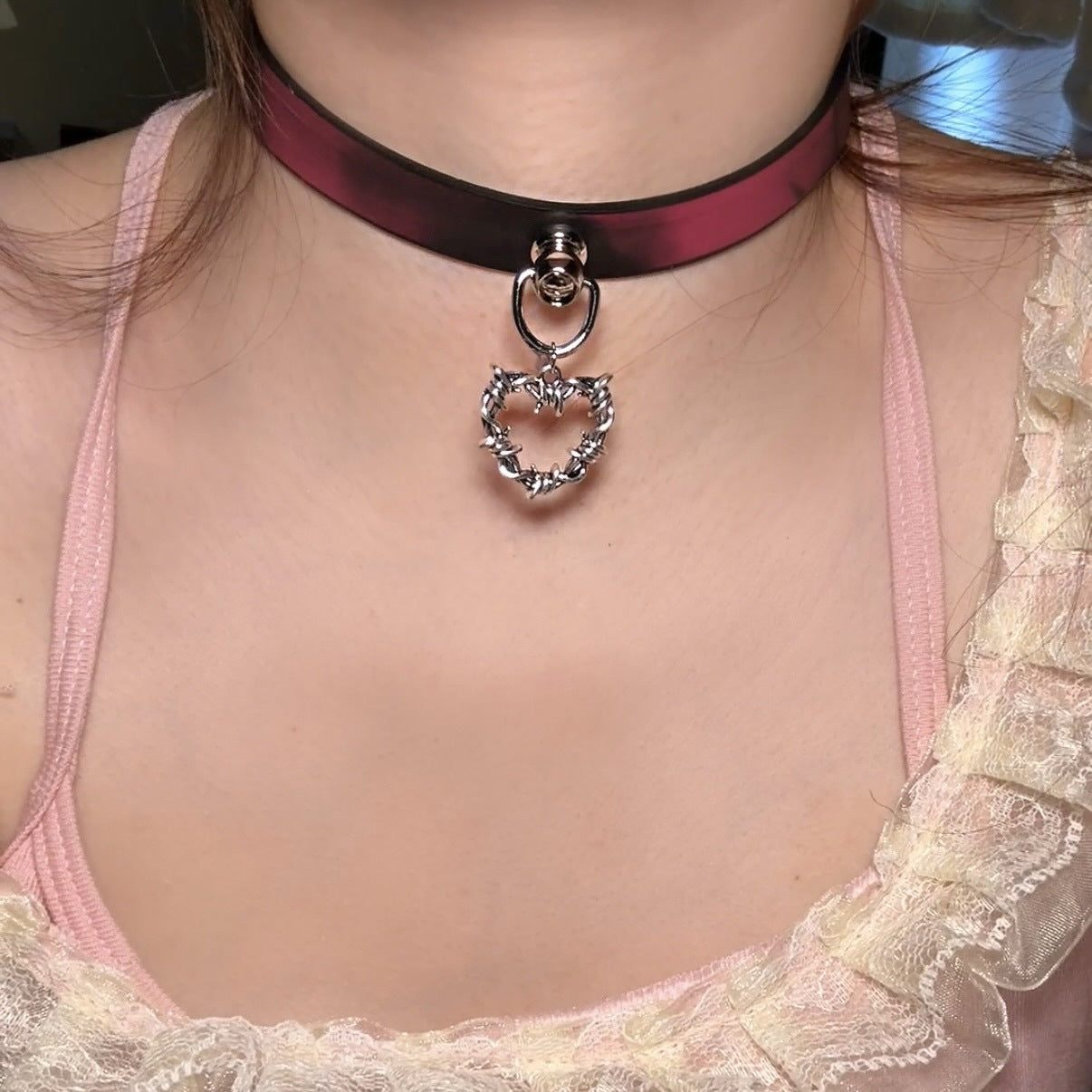 Women's Warm Color Changing Leather Hot Senior Clavicle Collar