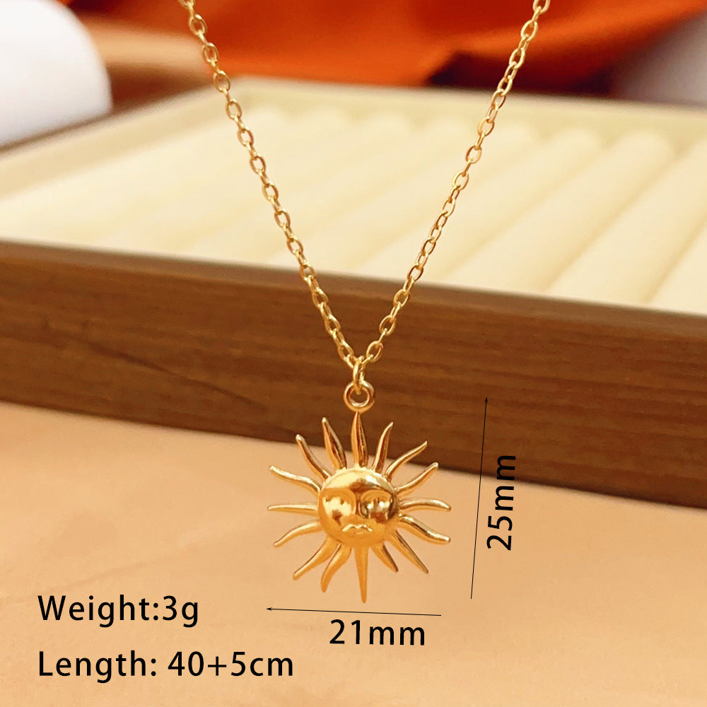 Design Simple Sunflower Clavicle Chain Female Necklace