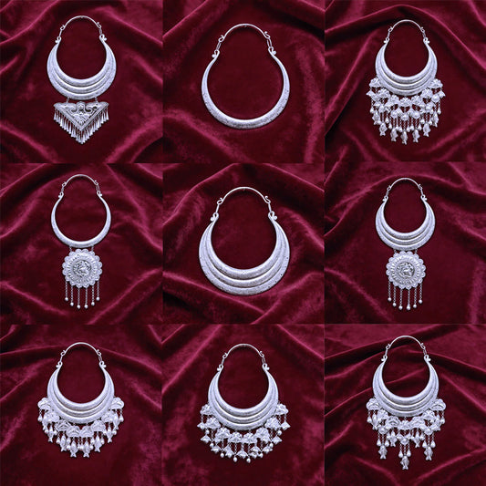 Ethnic Minority Characteristic Large Festival Perform Dance Pattern Collar