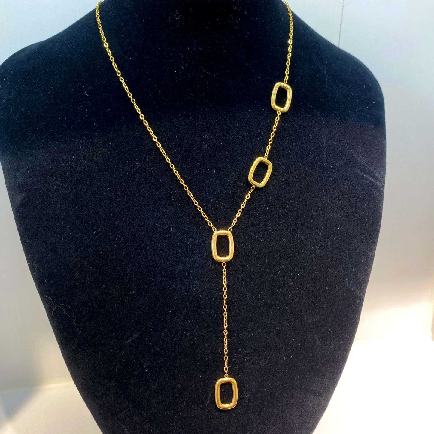 Stainless Steel Gold Combination Not Easy To Fade Light Luxury Jewelry Set
