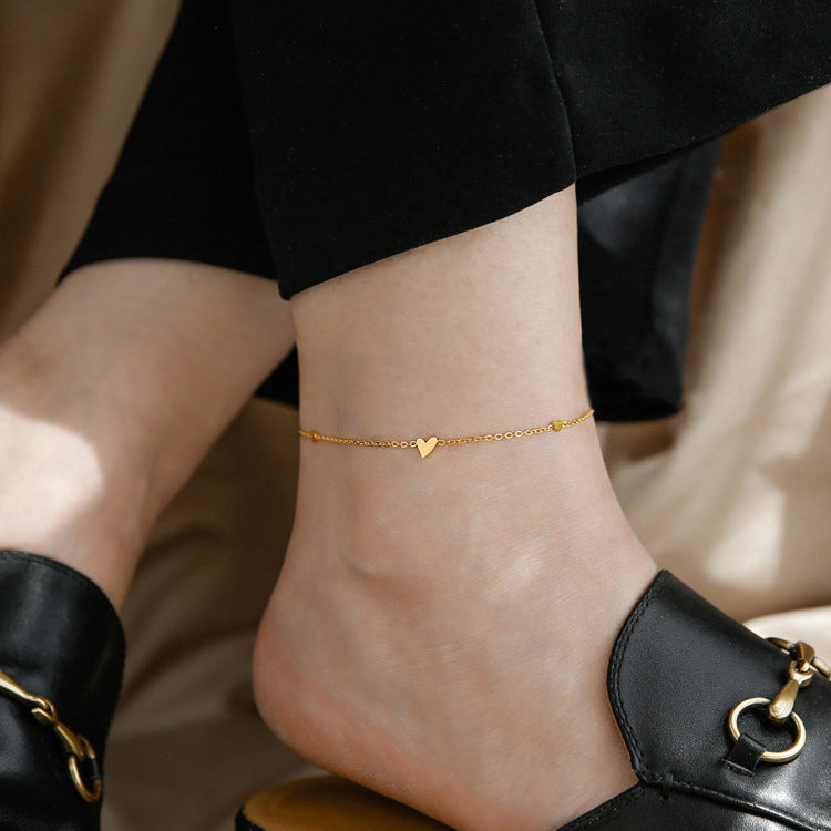 Women's Steel High-grade Gold Does Not Fade Anklets