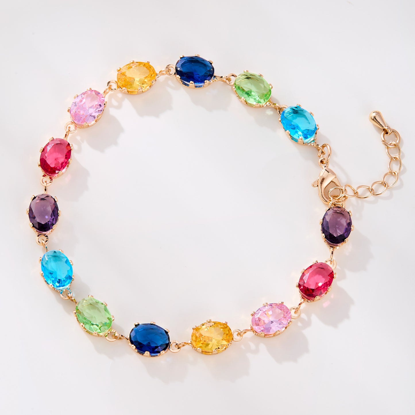 Women's Dopamine Color Crystal Candy For Light Luxury Simplicity Niche Bracelets