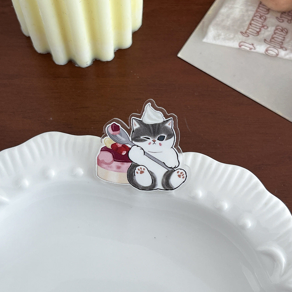 Brooch Kitten Cute Cartoon Pin Acrylic Brooches