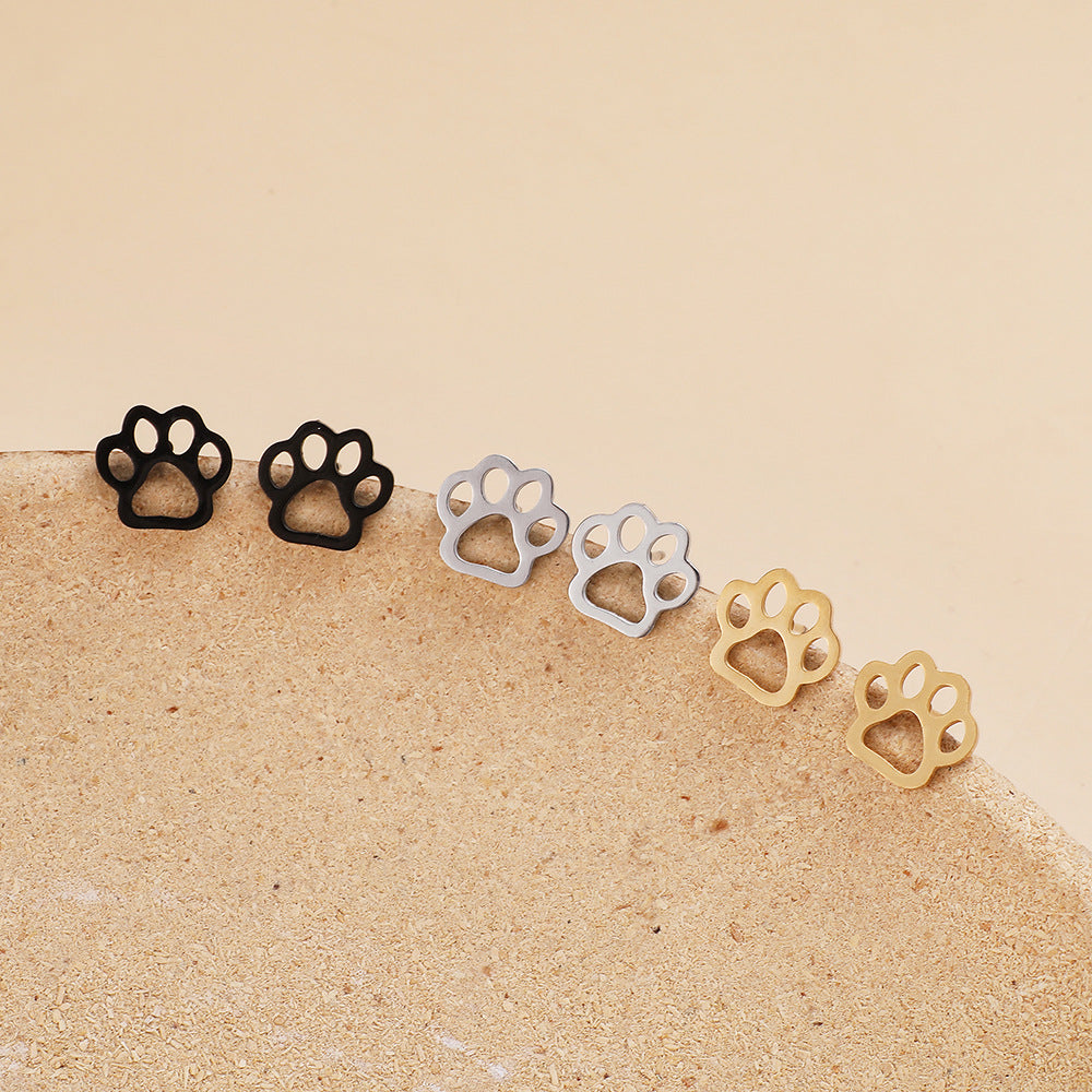 Stainless Steel Fashion Animal Foot Shape Rings