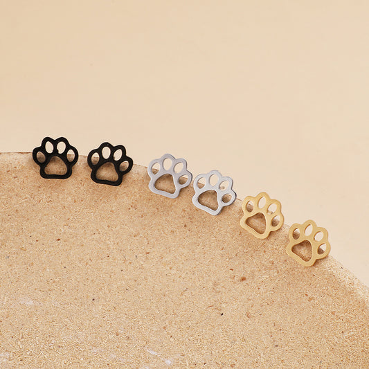 Stainless Steel Fashion Animal Foot Shape Rings