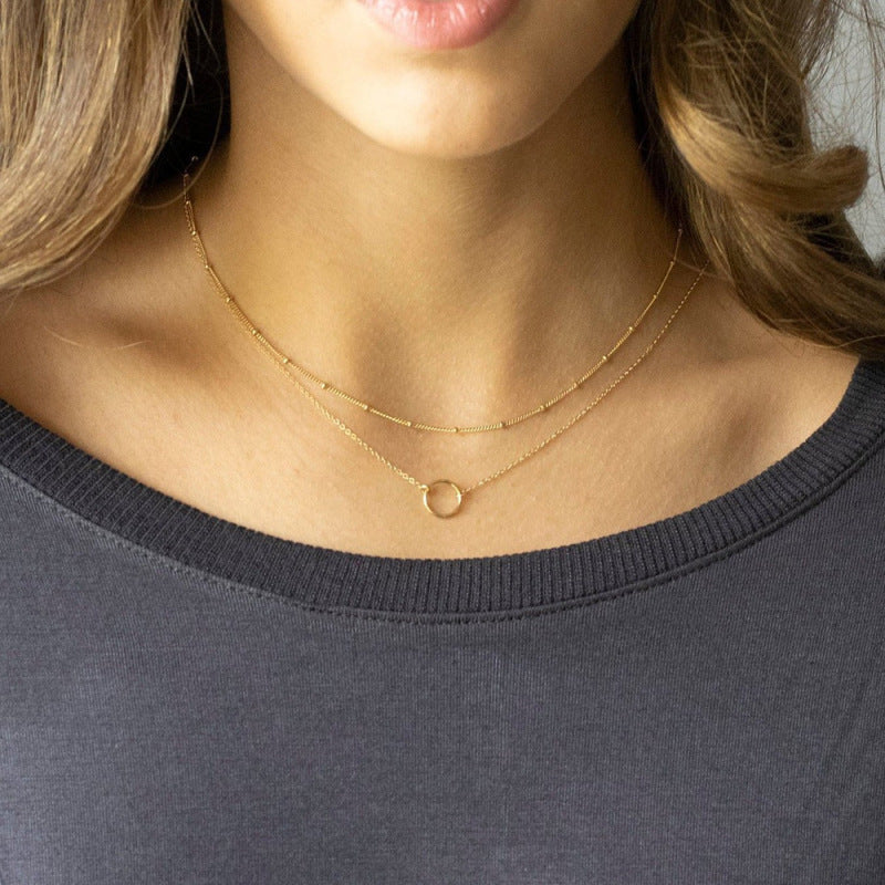 Women's Style Hollow Pentagram Twin For Personality Affordable Necklaces