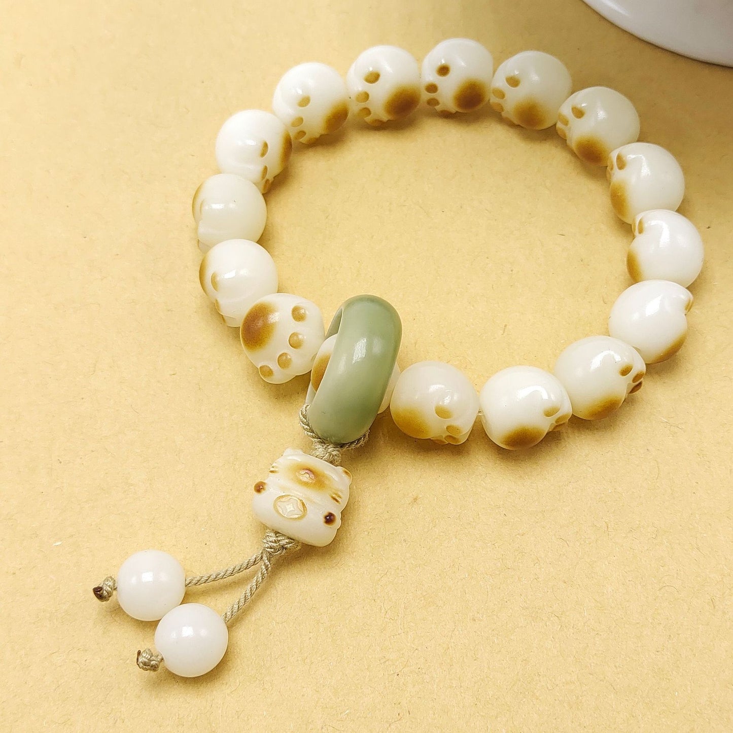 Bodhi With Weathered Flexible Hand-made Cotton Threads Tassel Pliable Rings