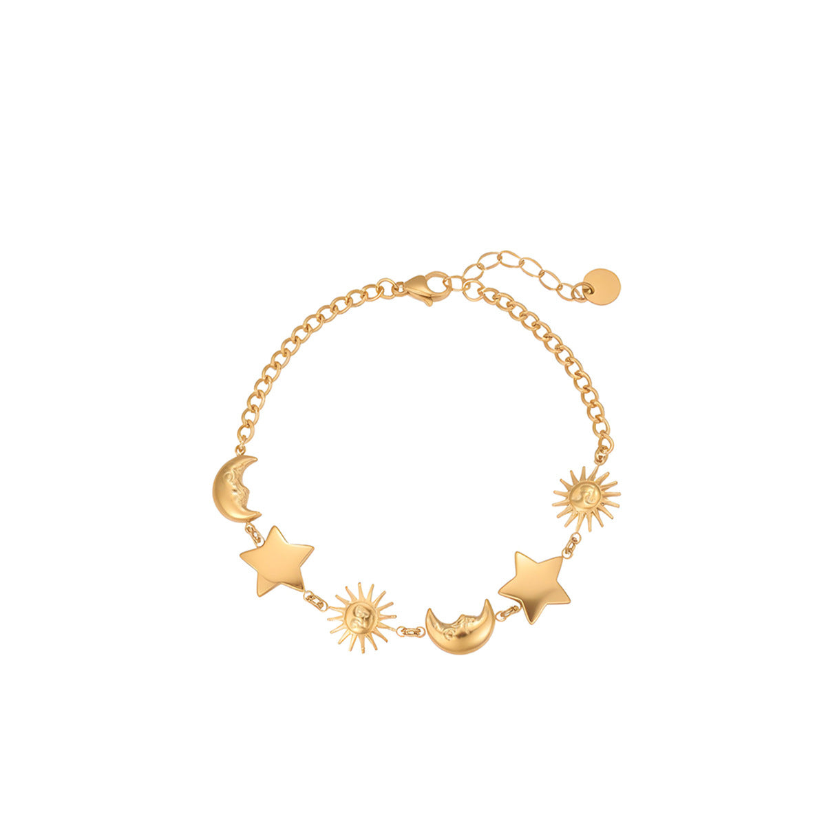 Women's Sun Moon Stainless Steel Light Luxury Bracelets