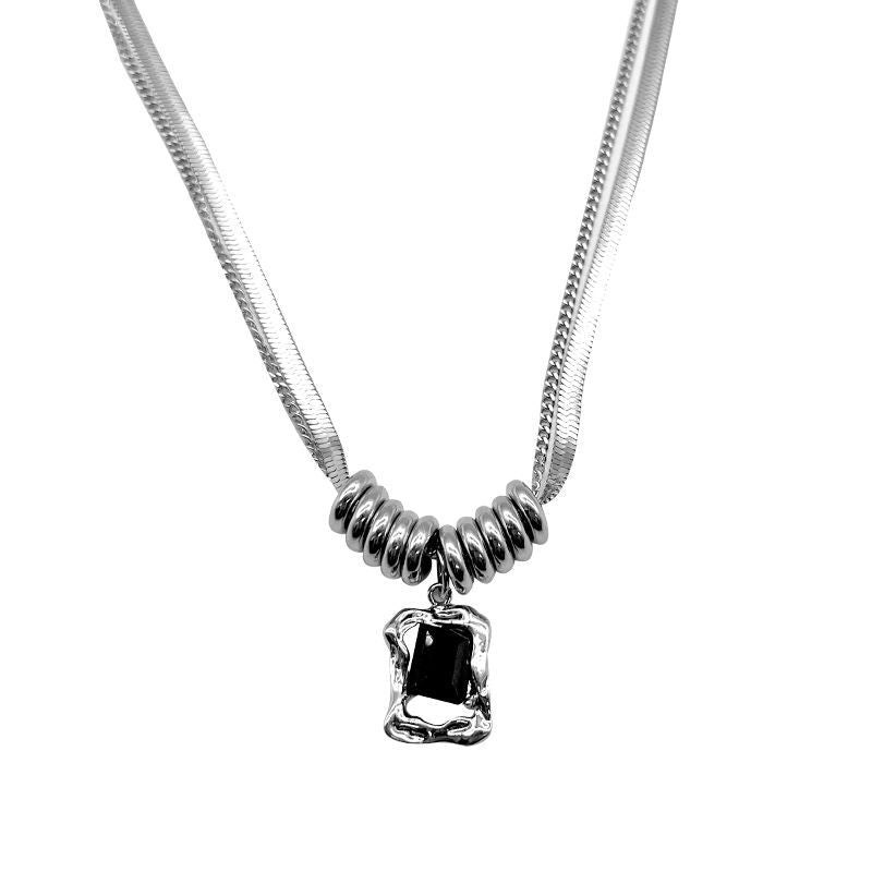 Zircon Snake Bone Sweet Cool Light Luxury American Hot Hip Necklaces