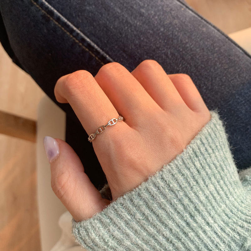 Female Simple Cold Style Hip Hop Fashion Personality Rings