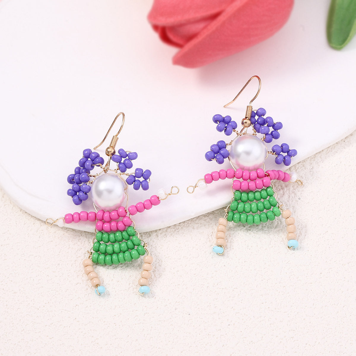 Beaded 3d Special Niche Funny Cute Ear Hook