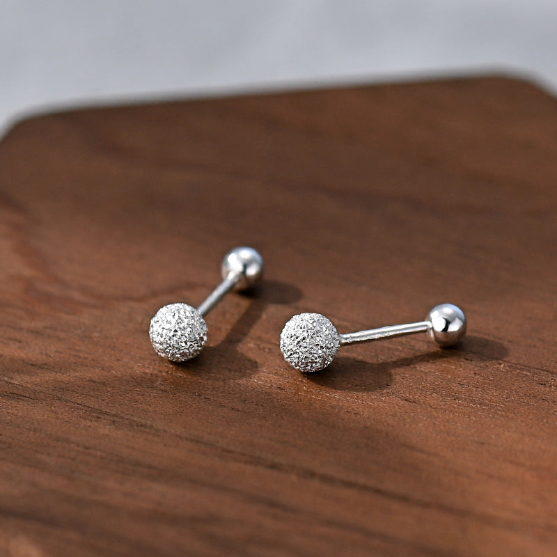 Women's Simple Pure Sier For Fashion Ear Bone Before Stud Earrings