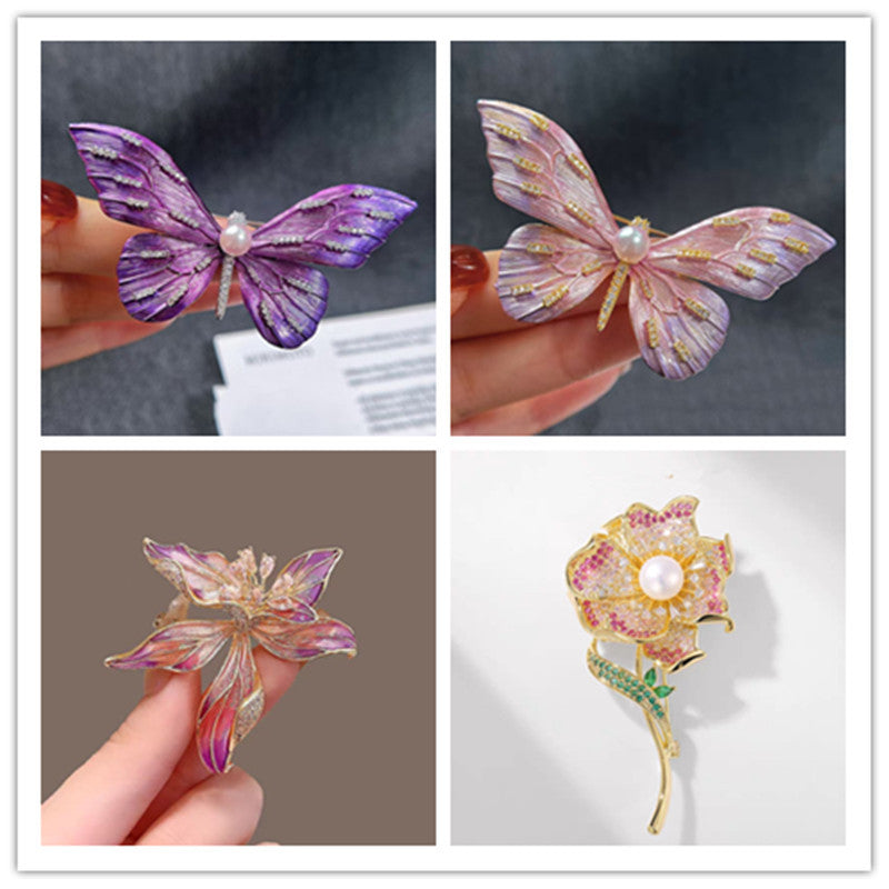 Panda Butterfly Scenic Spot Commemorative Gift Brooches