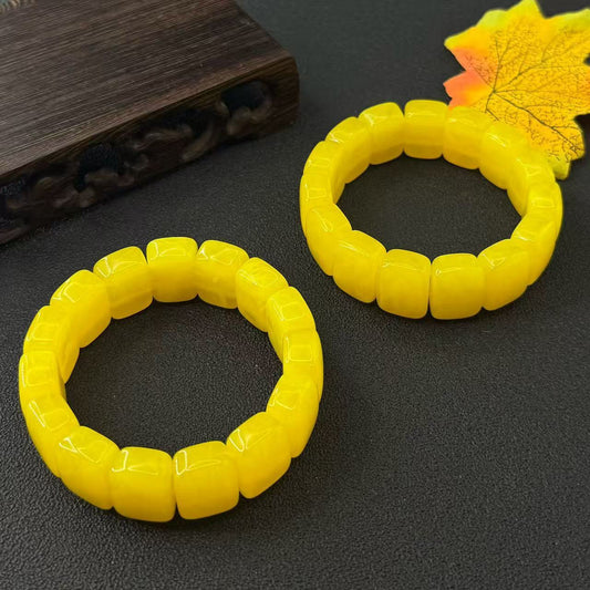 White Pattern Manual Fluorescent Floating Salt Bracelets
