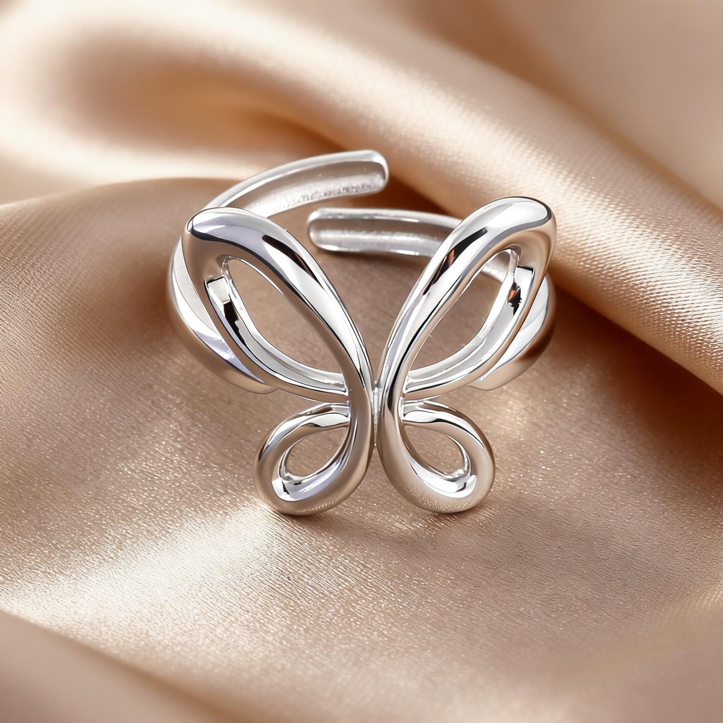 Steel Open-end Niche High-grade Fashion Trend Affordable Luxury Style Ring
