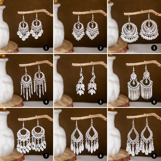 Hollowed Fashion Exotic Retro Artistic Classical Earrings