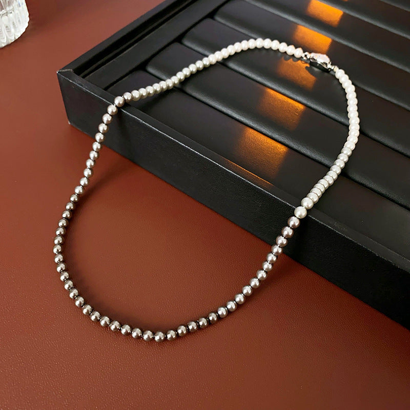 Pearl Twin Clavicle Chain Light Luxury Necklaces