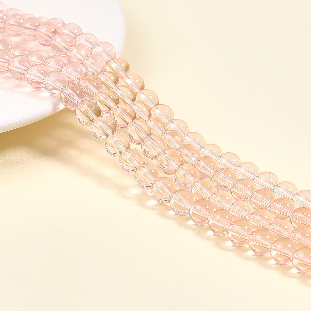 Fashion Glass Bead Transparent Color Imitation Jewelry Accessories