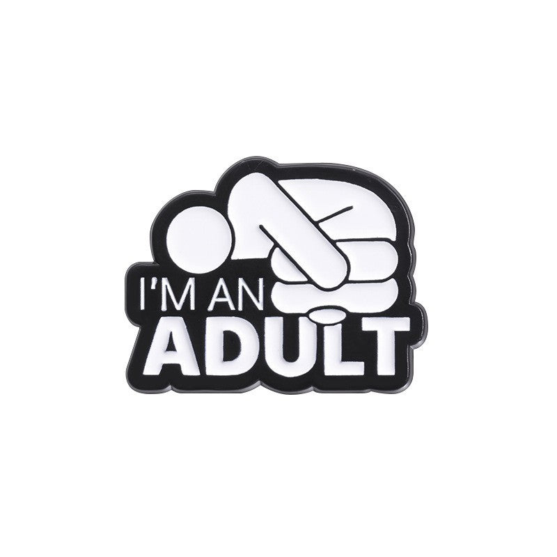 Series Combination Creative English Role Play Brooches