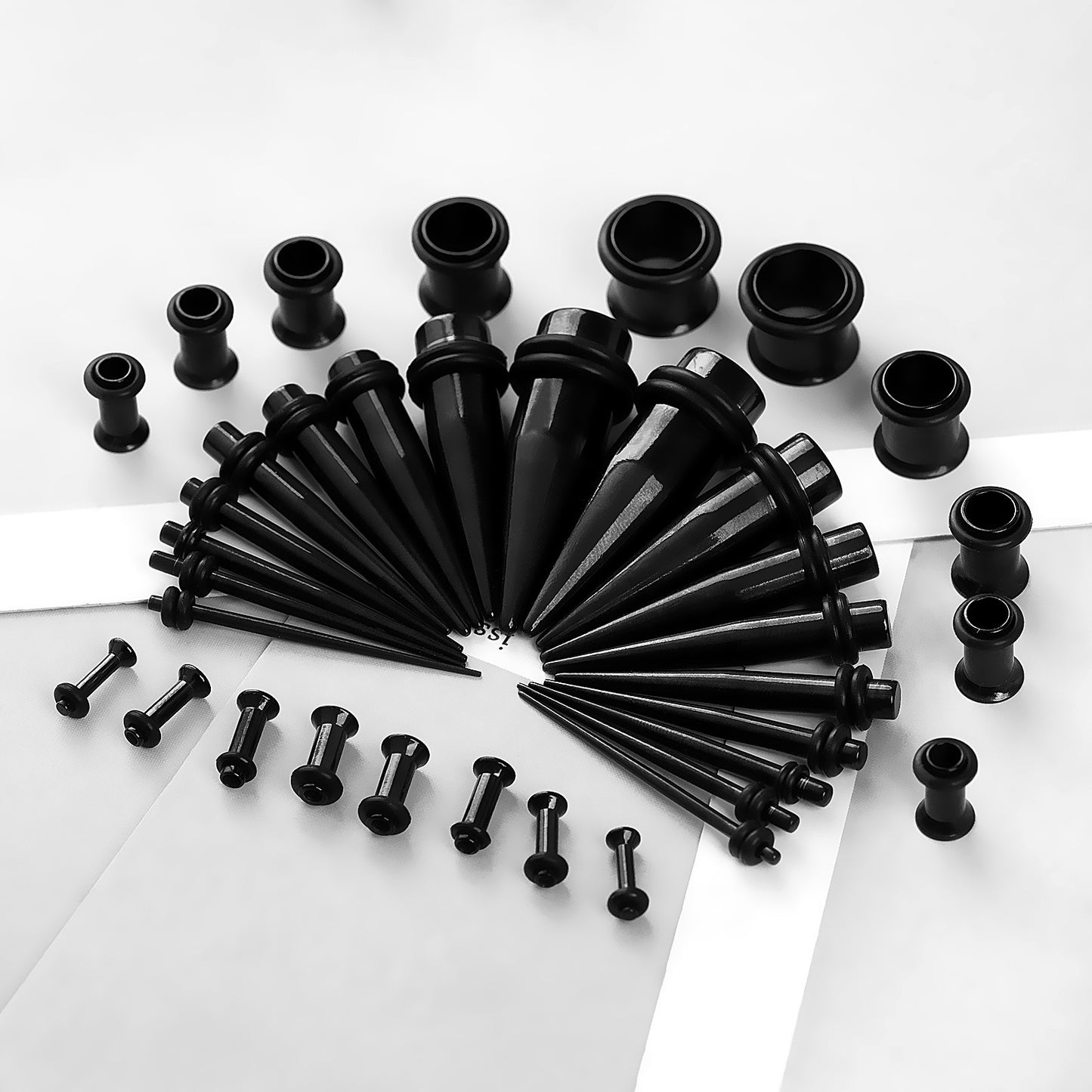 Pointed Cone Single Horn Ear Extender Amplifier High Sense Piercing Stud Earrings