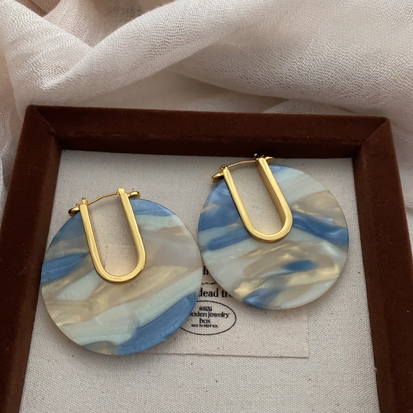Artsy Semicircle Elegant Wild Candy Color Personalized Earrings