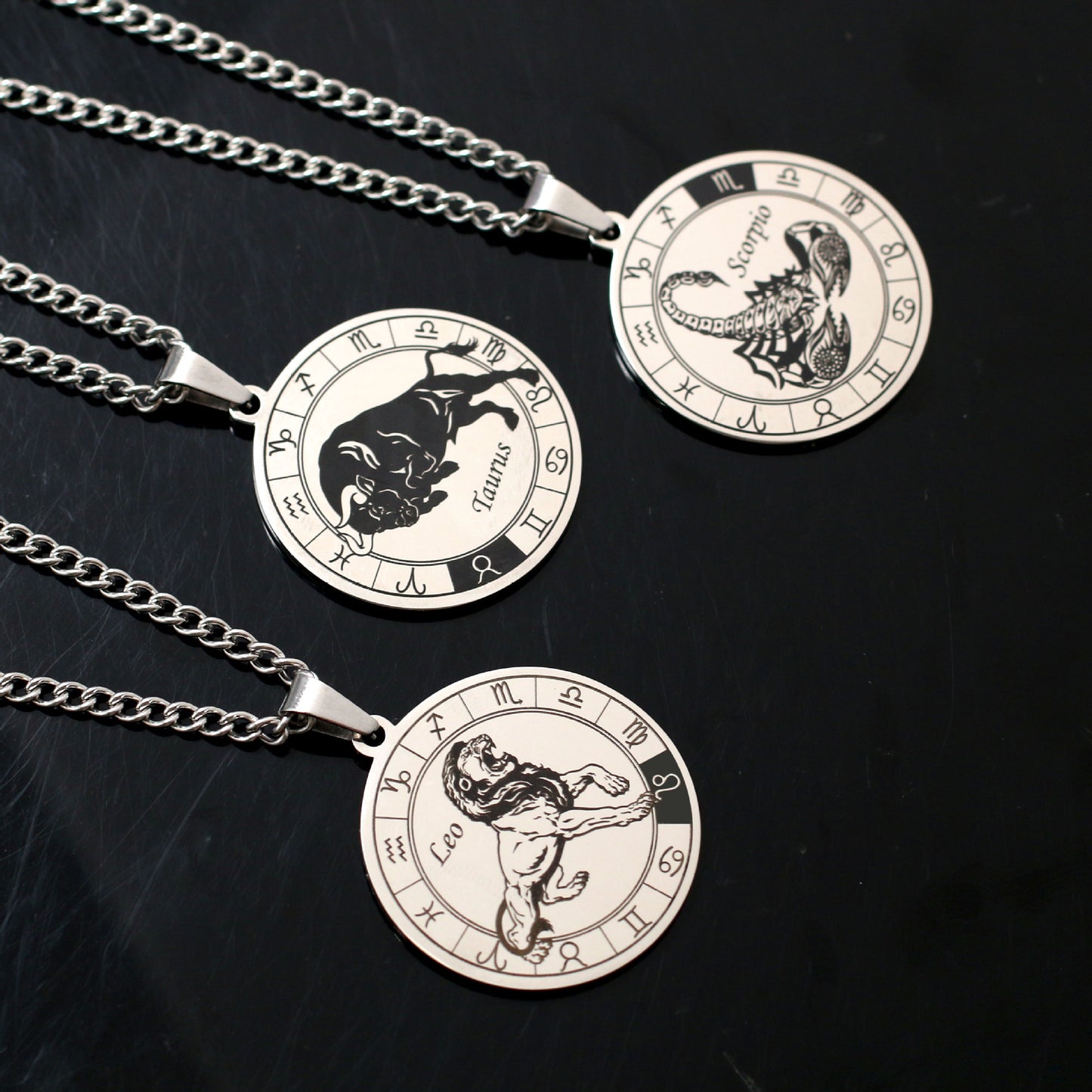 Men's Constellation Titanium Steel Power Style Personalized Necklaces