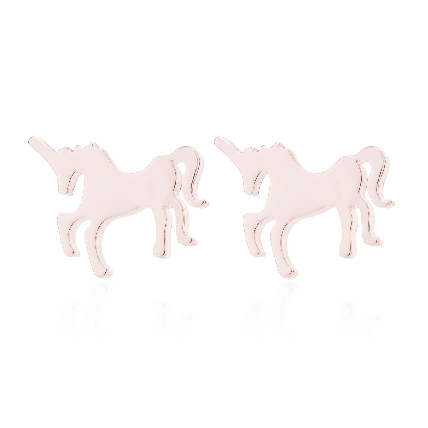 Women's Stainless Steel Geometric Gesture Love Heart Stud Earrings