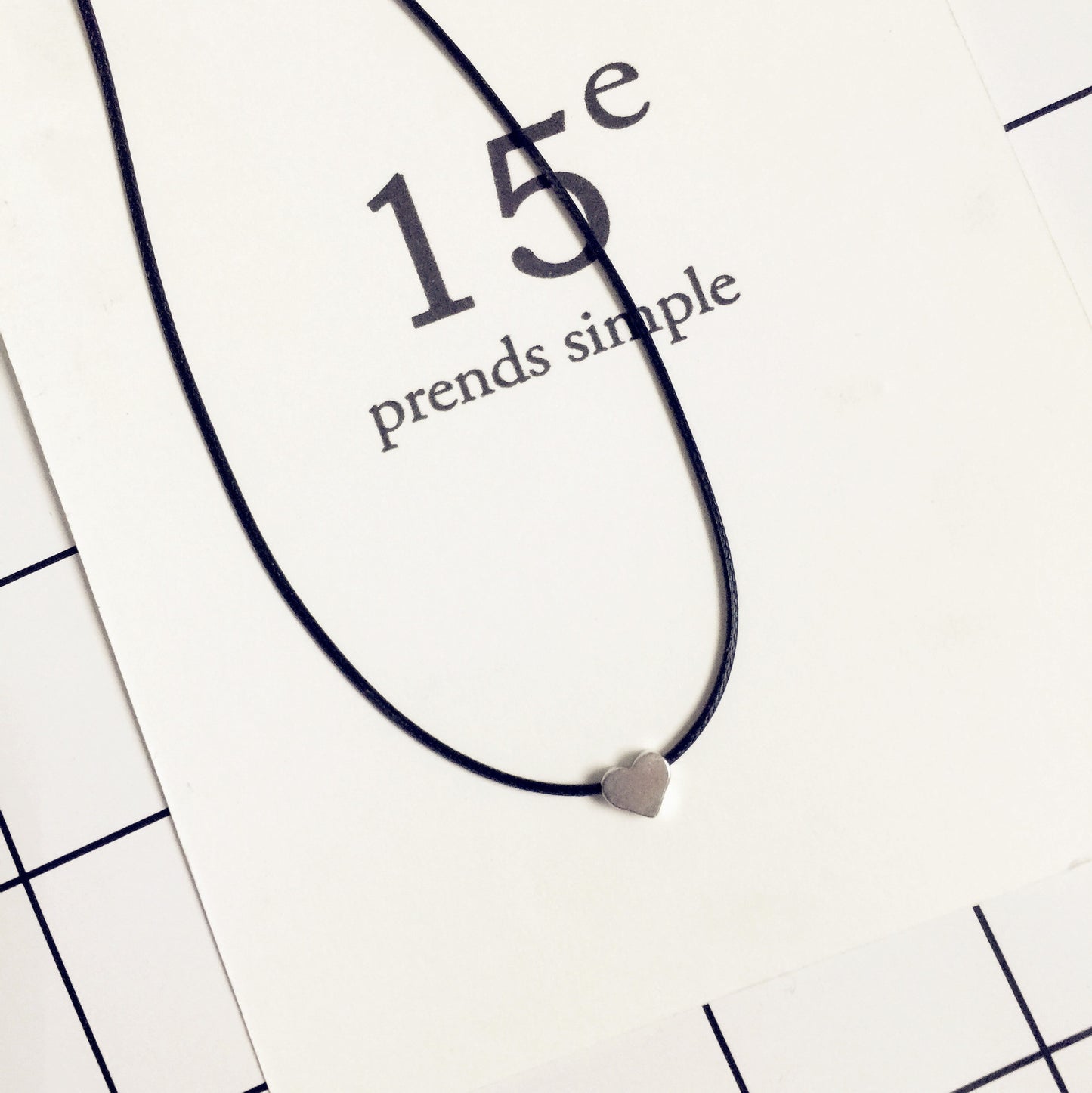 Women's Neckband Minimalist Sier Plated Love Leather Necklaces