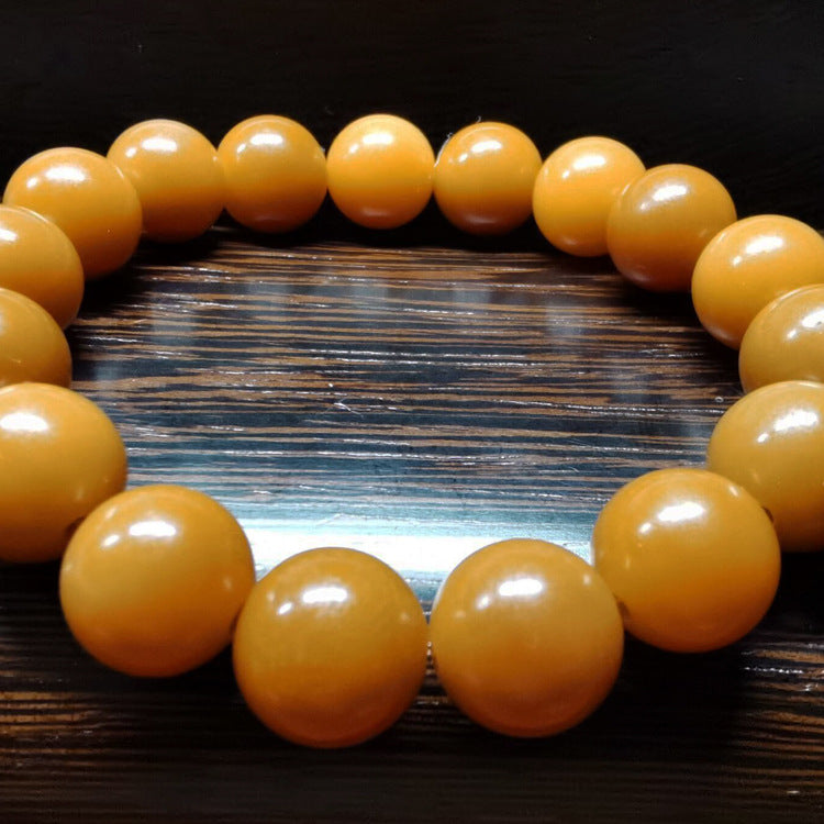 Beads Rhubarb Root Hand Bead Milk Cyan Bracelets