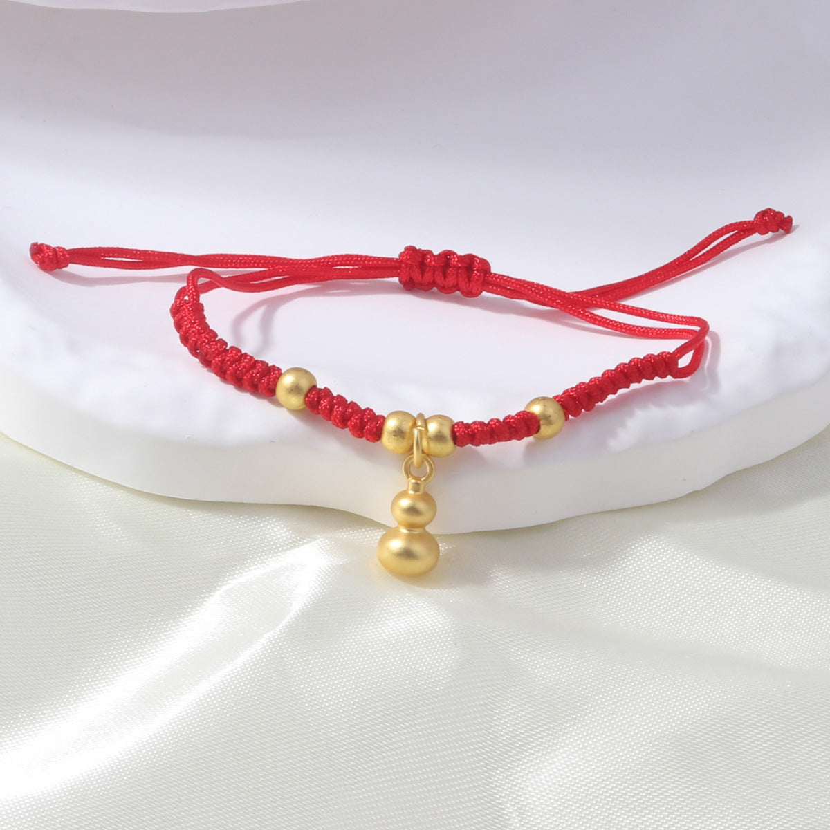 Braided Red Rope Auspicious Language Butterfly Fortune Cat Safe Joy Bracelets