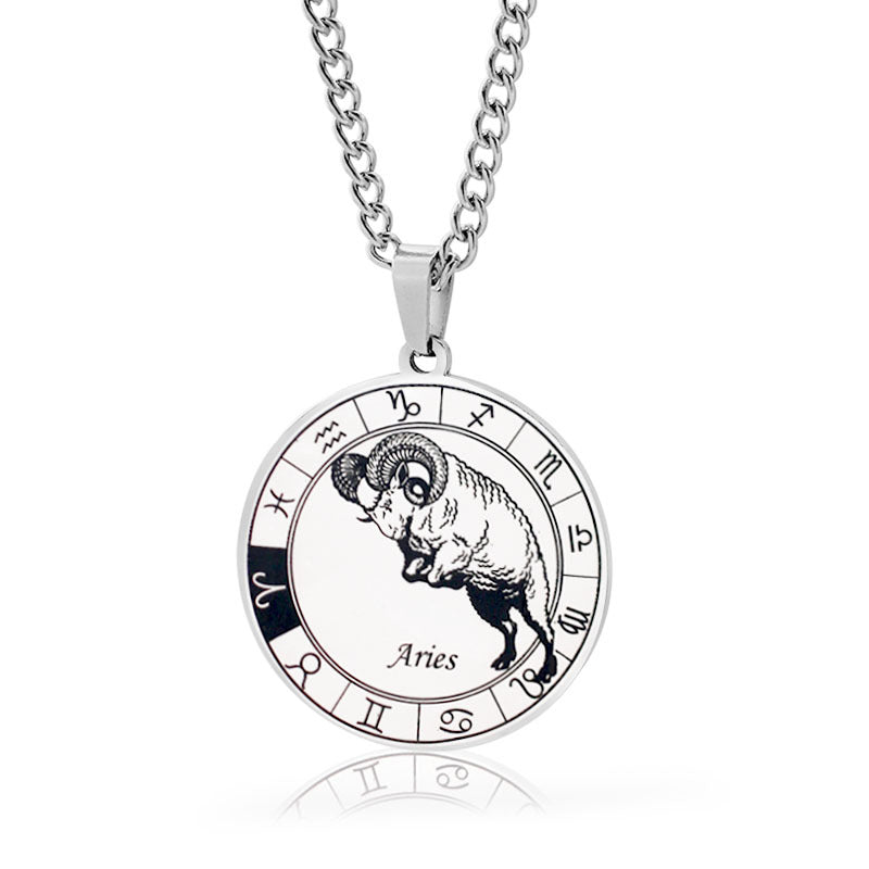 Men's Constellation Titanium Steel Power Style Personalized Necklaces