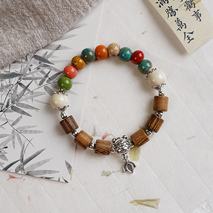 Sense Lotus Seedpod Chinese Style Jewelry Bracelets