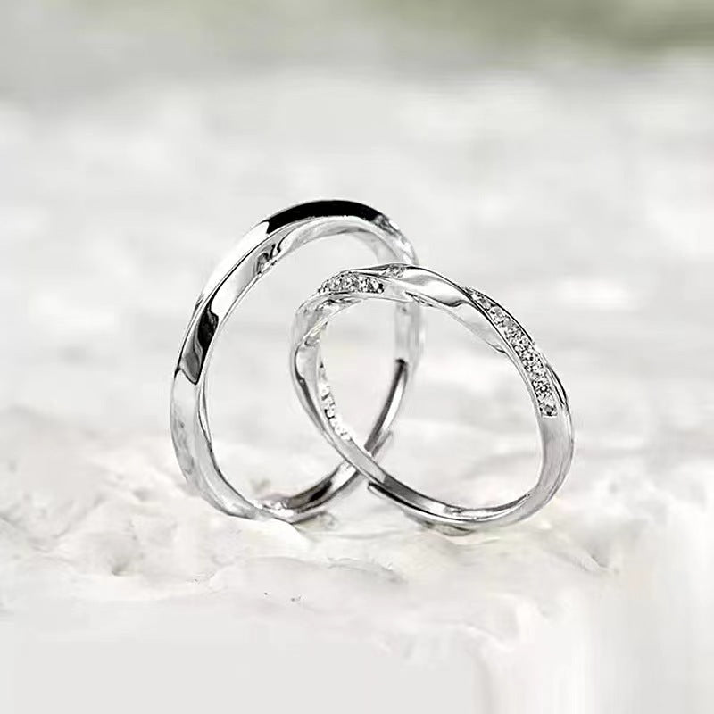 Infinite Love Couple Jewelry Live Mouth Can Rings