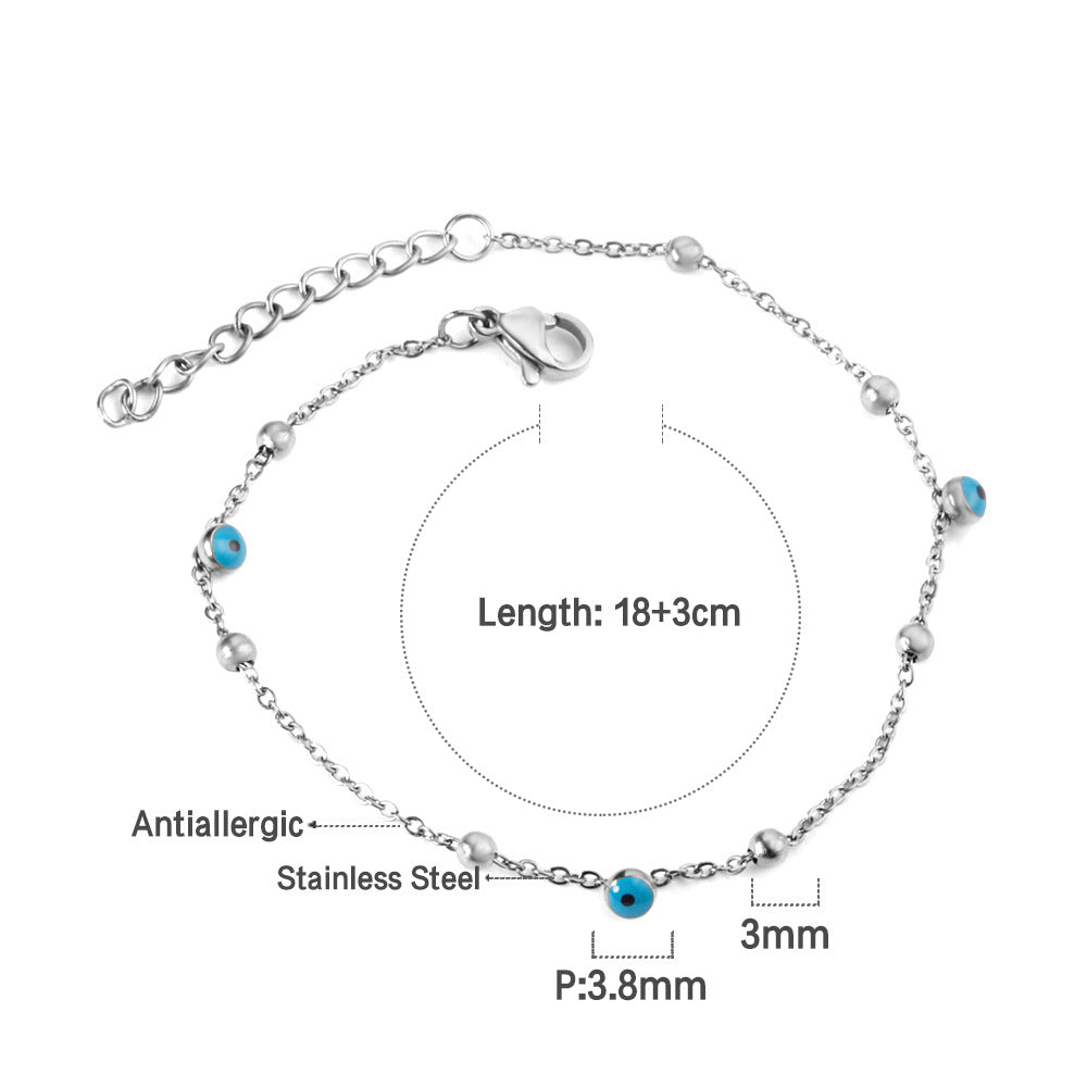 Women's Devil's Eye Niche Fashion Electroplated Metal Hand Bracelets