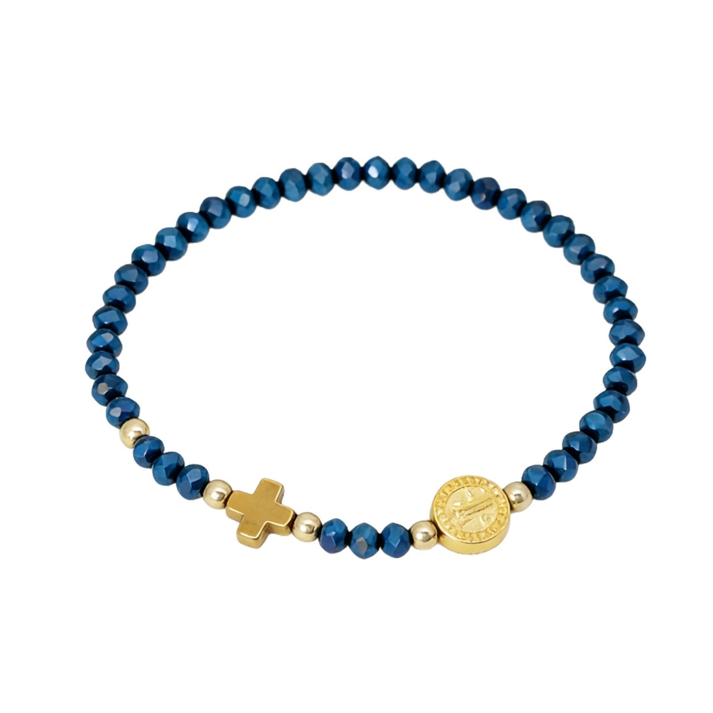 Boho Cross Artificial Crystal Color Fashion Bracelet