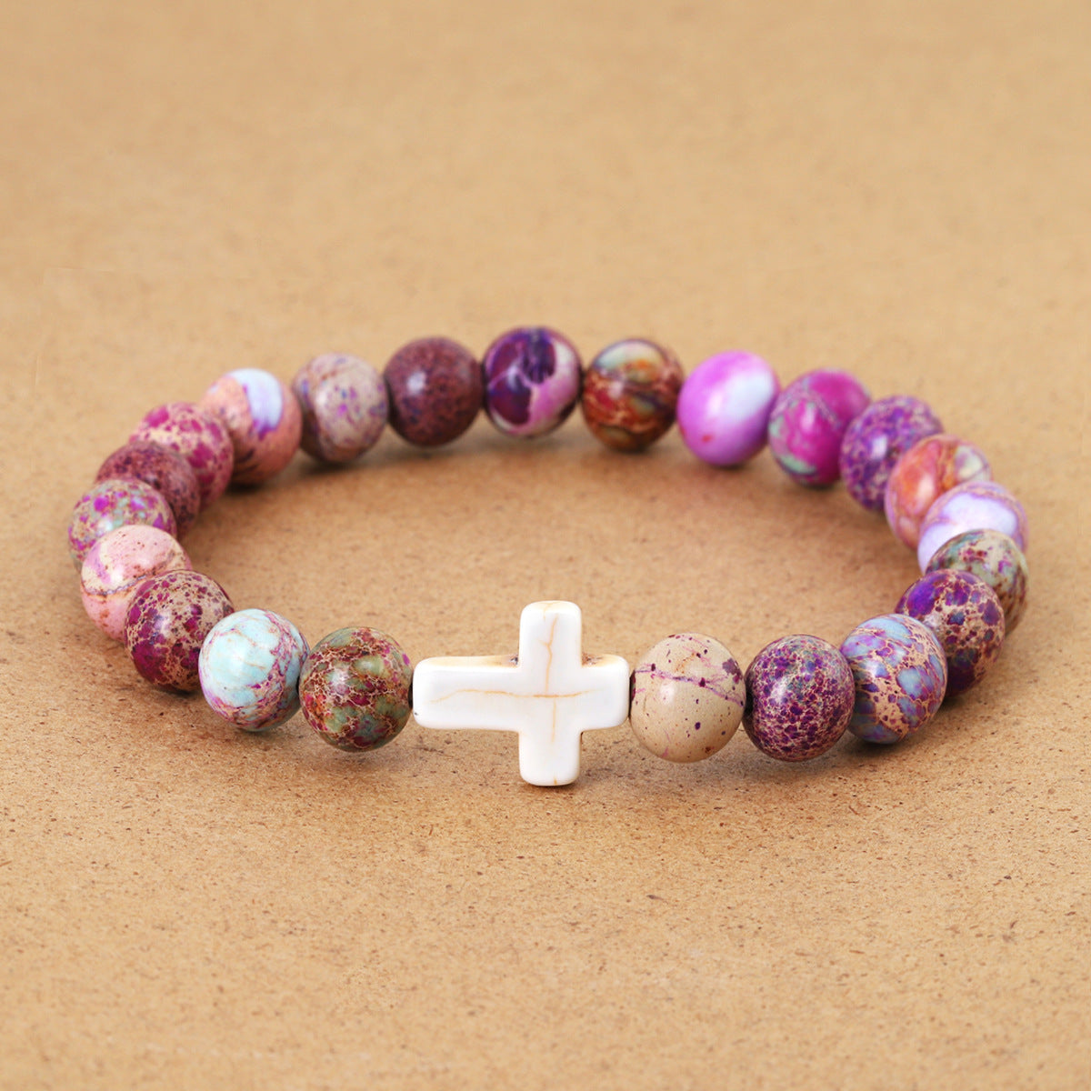 Women's & Men's Emperor Pine Mixed Color Cross Beaded Bracelets