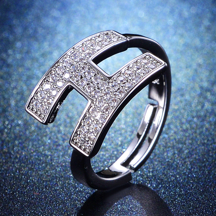 Streaming Imitation Moissanite Eight Hearts Arrows Female Karat Classic Rings