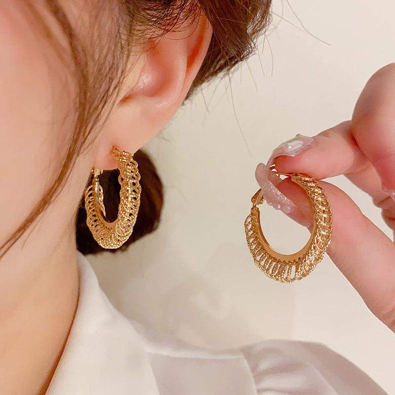 Delicate Fairy Design Sense Large Sier Affordable Luxury Earrings