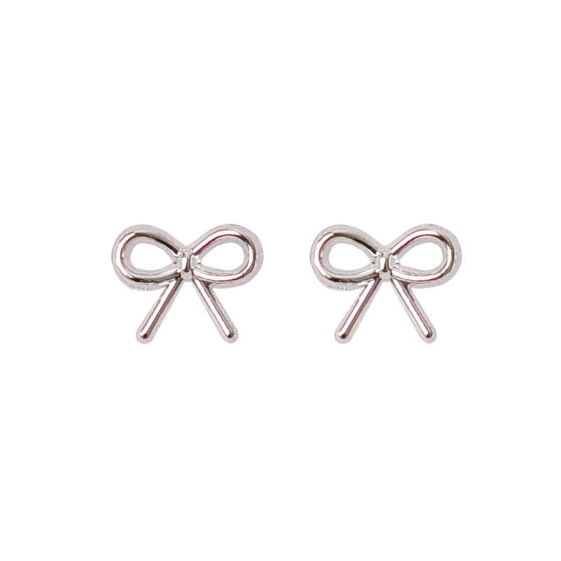 Bow Fashion High-grade Female Plastic Resin Earrings