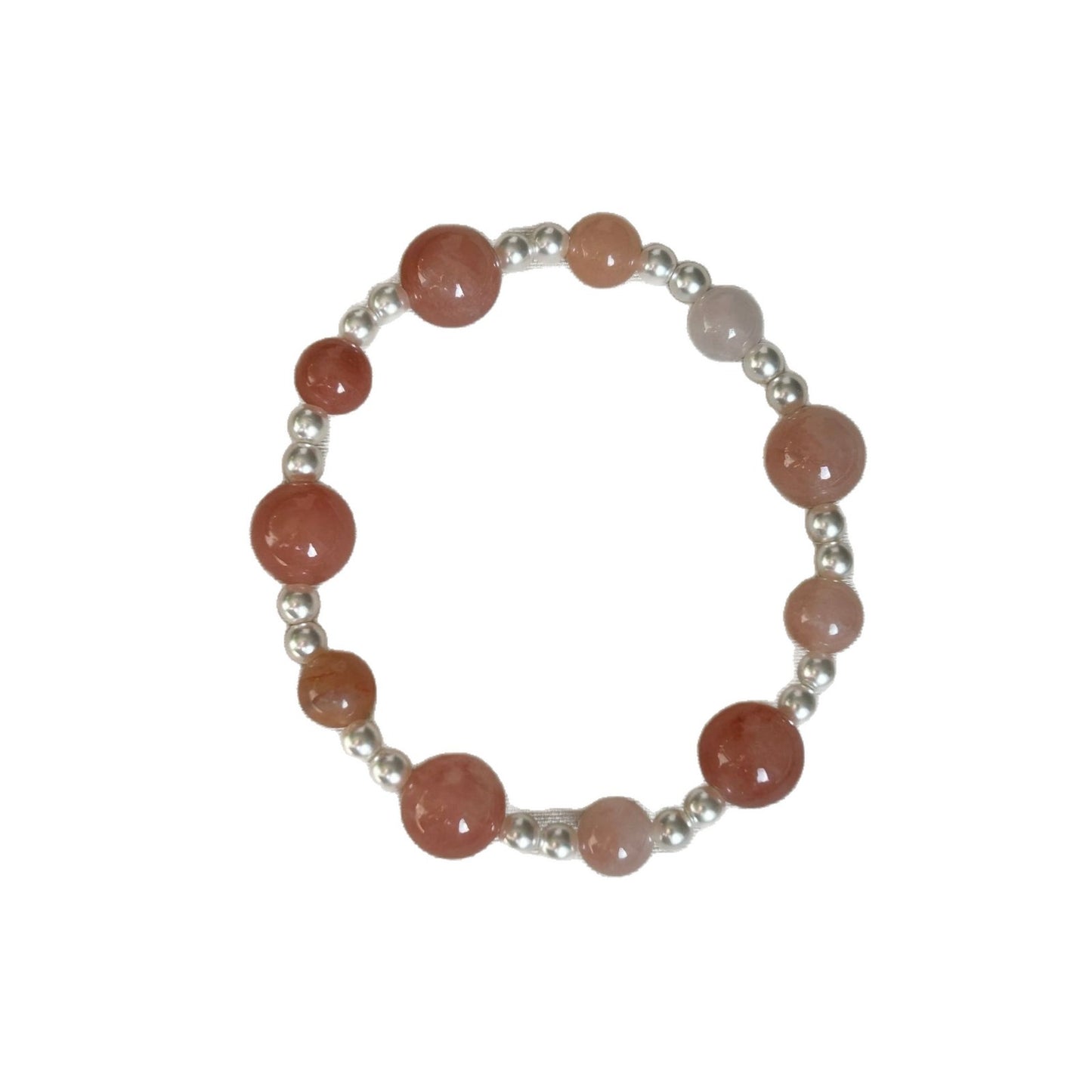 Design Mori Style Light Luxury Peach Fermentation Crystal Natural Stone Bracelets