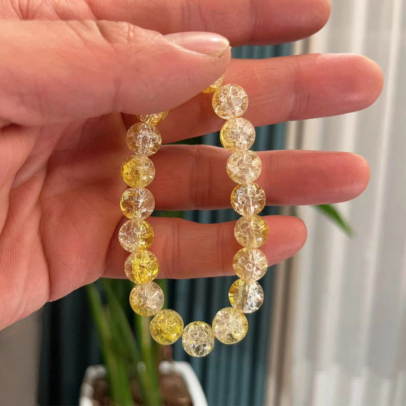 Glass Chipping Beads Gradient Color Micro Bead Bracelet