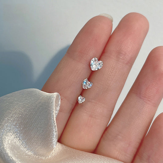 Love Heart Design Exquisite Twin Heart-shaped Earrings