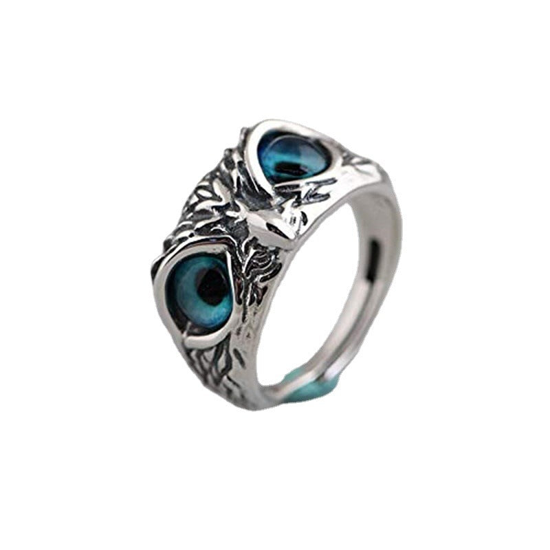 Devil's Eye Owl Creative Exaggerating Animal Rings