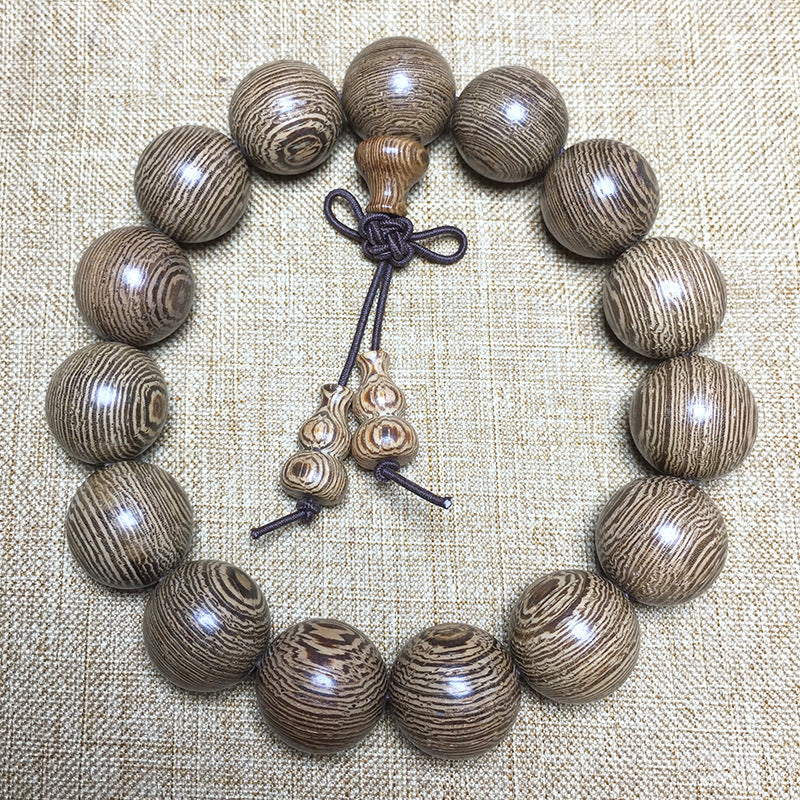 Material Rift Grain Door Frame Buddha Beads Rosary Bracelet