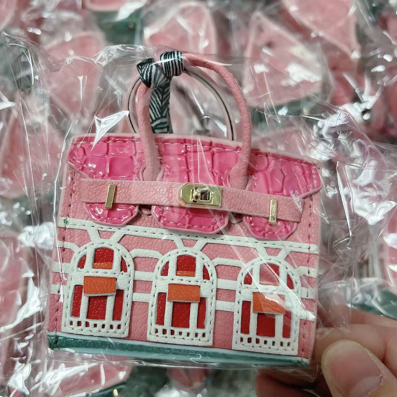 Mini Bag Window Small House Charm Hanging Ornaments